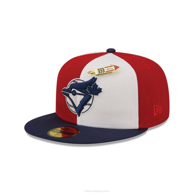 New Era toronto blue jays pinwheel americana rode 59fifty getailleerde pet BT24170