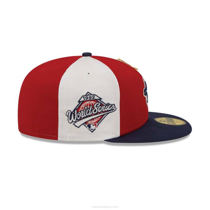 New Era toronto blue jays pinwheel americana rode 59fifty getailleerde pet BT24170