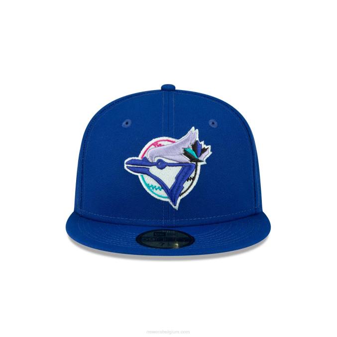New Era toronto blue jays polarlights blauwe 59fifty getailleerde pet BT24513