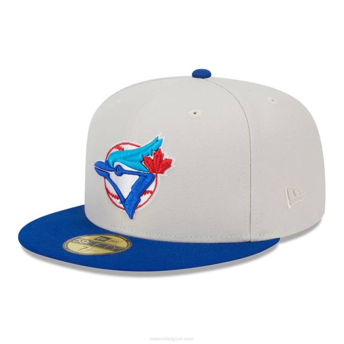 New Era toronto blue jays varsity letter stone 59fifty getailleerde pet BT24253