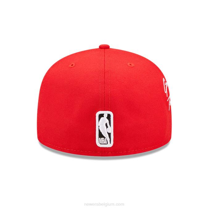 New Era toronto raptors nba cloud red 59fifty getailleerde pet BT24788