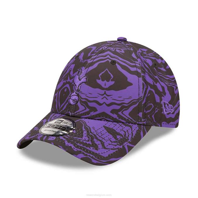 New Era tottenham hotspur fc all-over print zwarte 9forty verstelbare pet BT241664