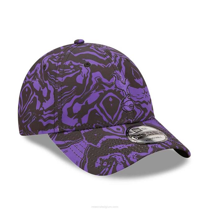 New Era tottenham hotspur fc all-over print zwarte 9forty verstelbare pet BT241664