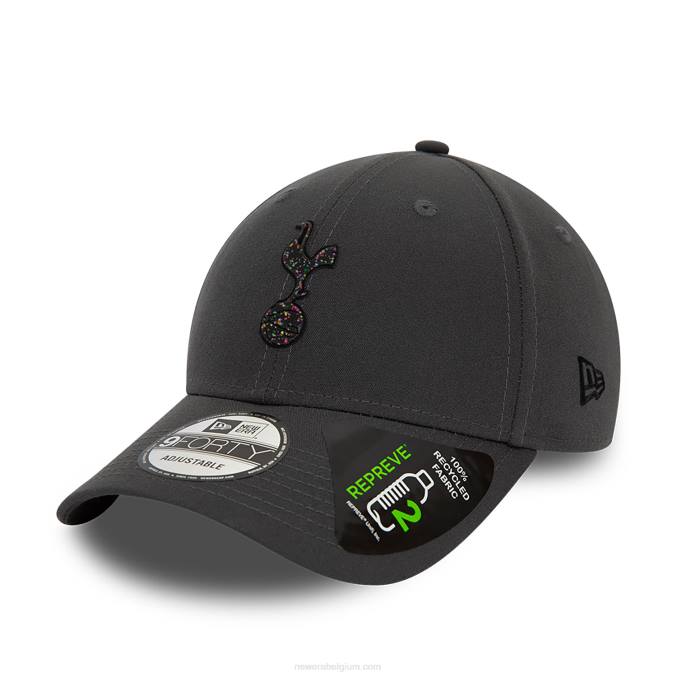 New Era tottenham hotspur fc repreve grijze 9forty verstelbare pet BT241437