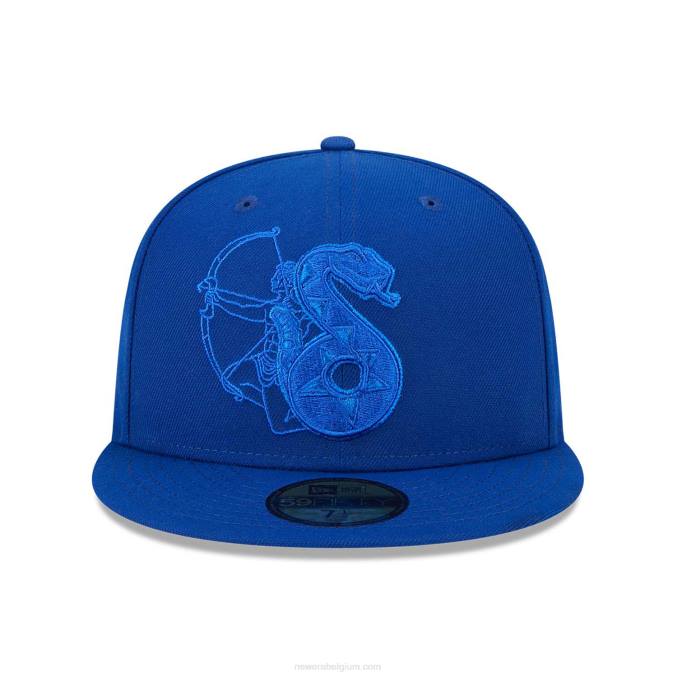New Era tucson sidewinders zodiac blauw 59fifty getailleerde pet BT241335