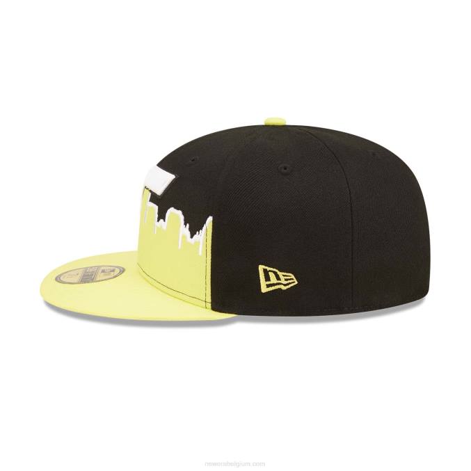 New Era utah jazz nba tip off 2022 zwarte 59fifty getailleerde pet BT24709