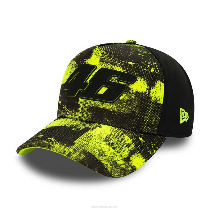 New Era vr46 all-over print zwarte 9forty a-frame pet BT241444
