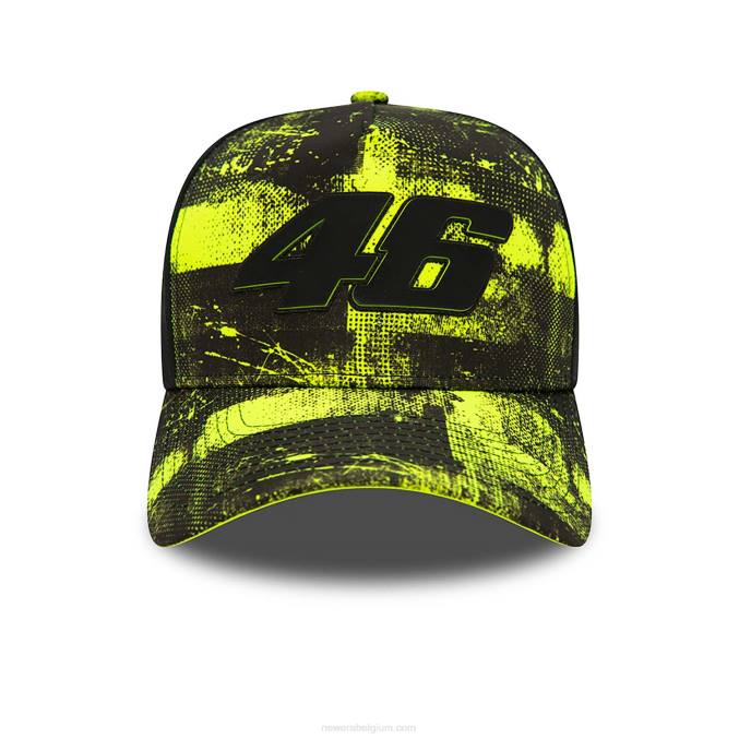 New Era vr46 all-over print zwarte 9forty a-frame pet BT241444