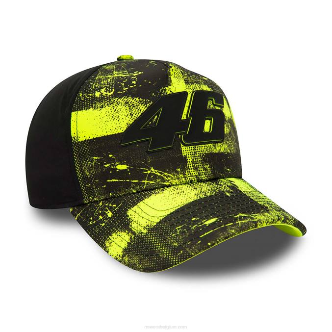 New Era vr46 all-over print zwarte 9forty a-frame pet BT241444