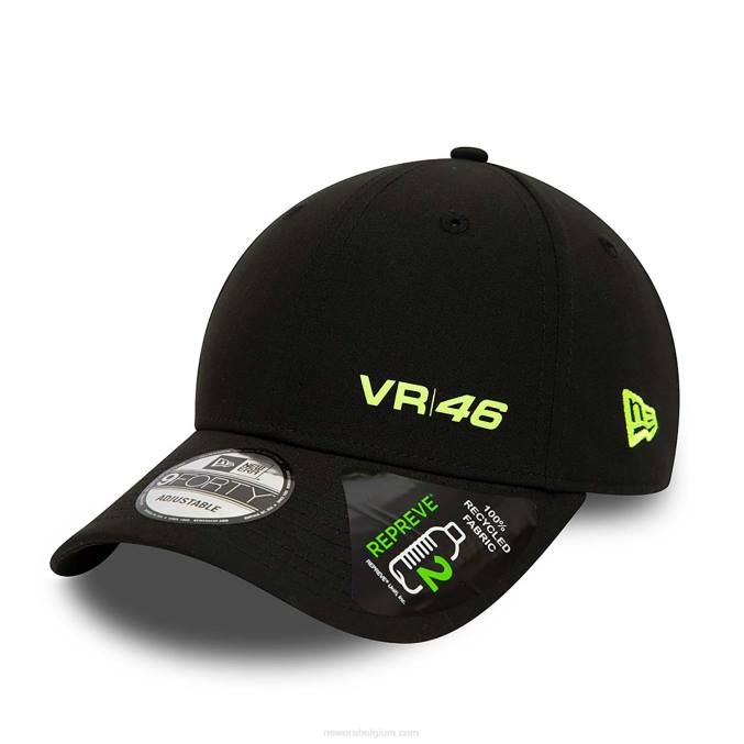 New Era vr46 repreve zwarte 9forty verstelbare pet BT241462