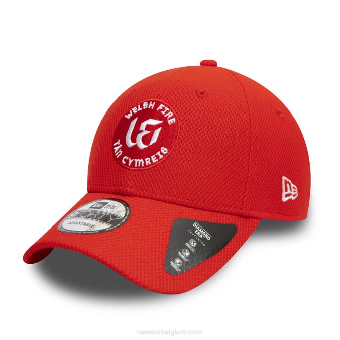 New Era welsh vuur de honderd diamanten tijdperk rode 9forty cap BT241491