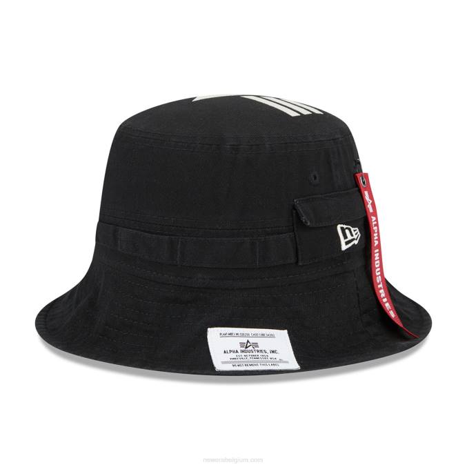 New Era Alpha Industries zwarte vissershoed BT242281