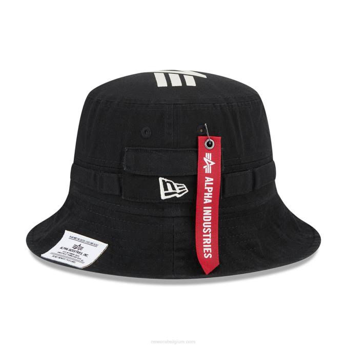 New Era Alpha Industries zwarte vissershoed BT242281