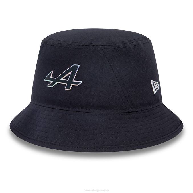 New Era alpine marineblauwe vissershoed met iriserende badge BT242306