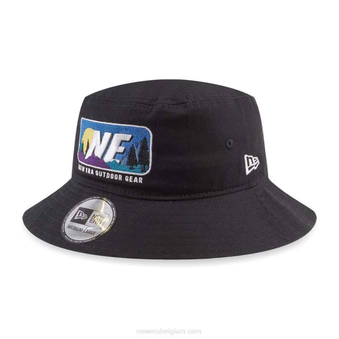 New Era avontuurlijke lichte berg zwarte vissershoed BT242293