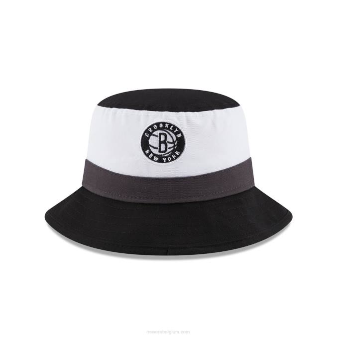 New Era brooklyn nets nba back halve zwarte vissershoed BT242322