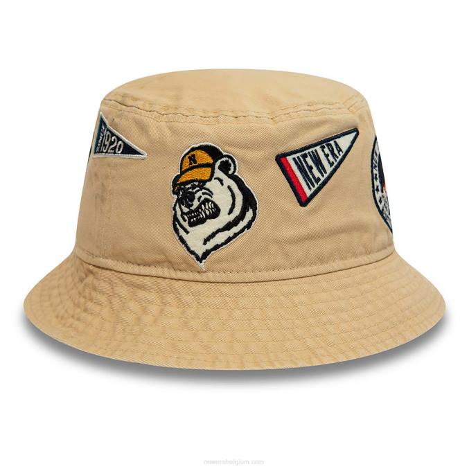 New Era erfgoed all-over patch stenen vissershoed BT242310