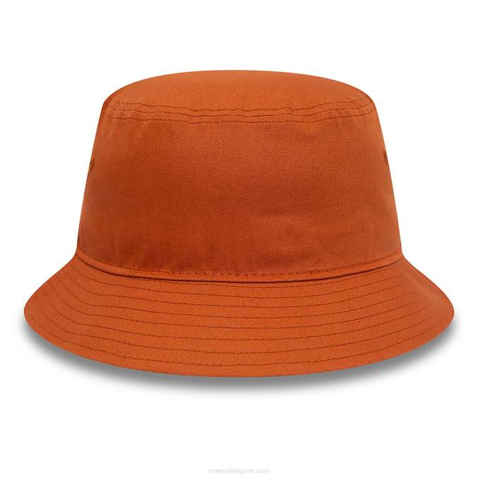 New Era essentiële taps toelopende bruine vissershoed BT242284