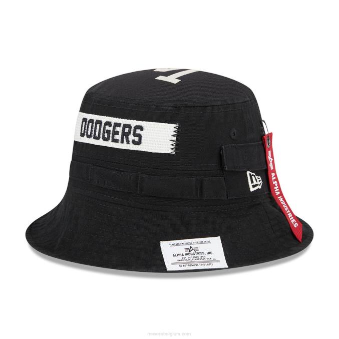 New Era la dodgers alpha industries x mlb zwarte vissershoed BT242278