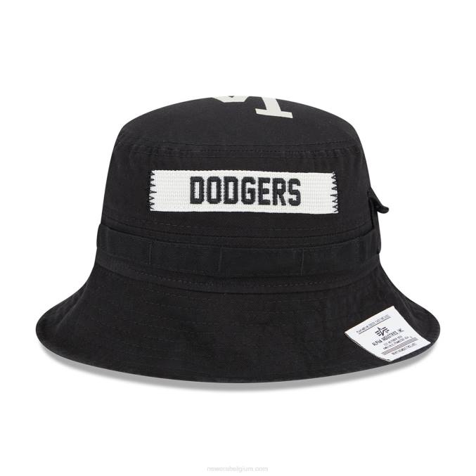 New Era la dodgers alpha industries x mlb zwarte vissershoed BT242278