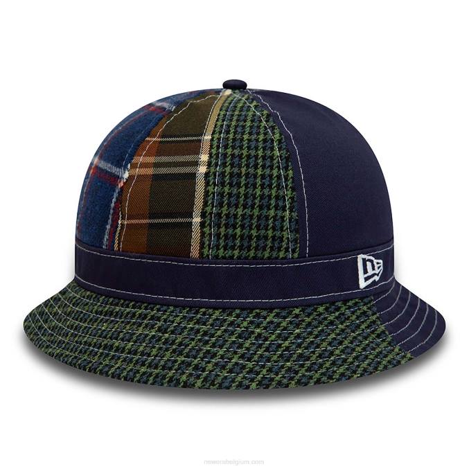 New Era patchpaneel ontdekkingsreiziger donkergroene vissershoed BT242318