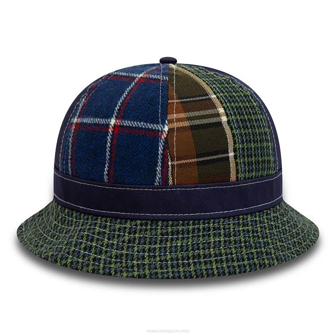 New Era patchpaneel ontdekkingsreiziger donkergroene vissershoed BT242318