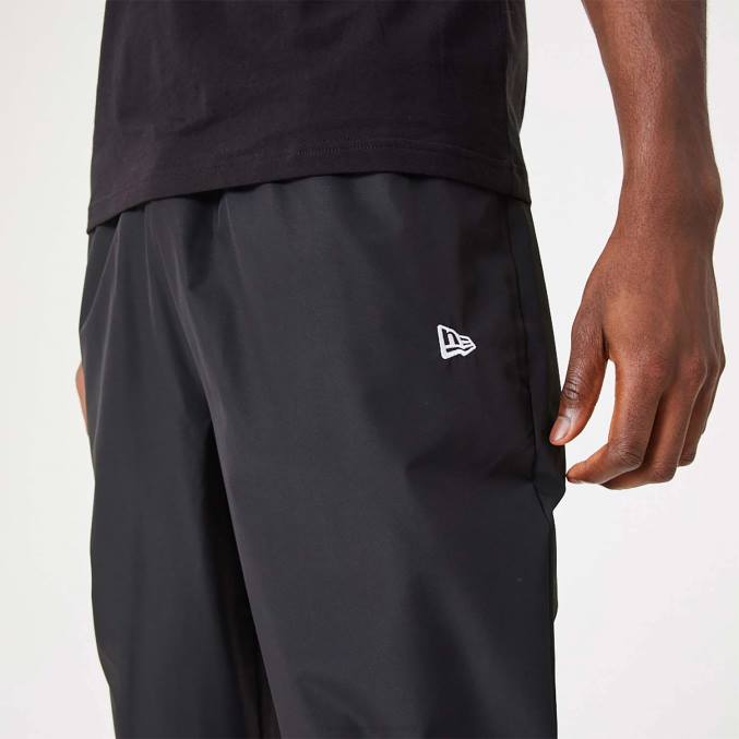 New Era Brooklyn Nets nba zwarte joggingbroek met all-over printpaneel BT242591