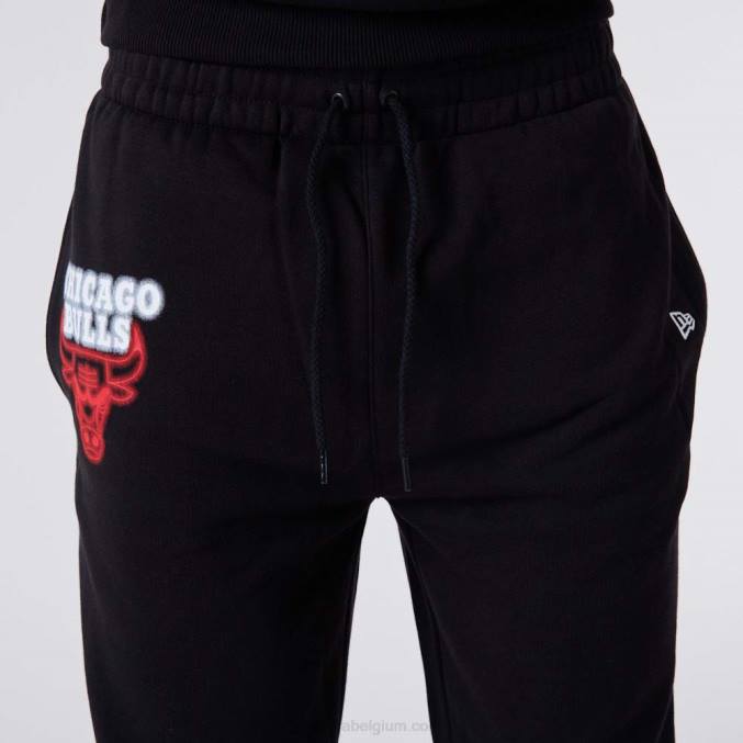 New Era Chicago Bulls neon zwarte joggingbroek BT242592