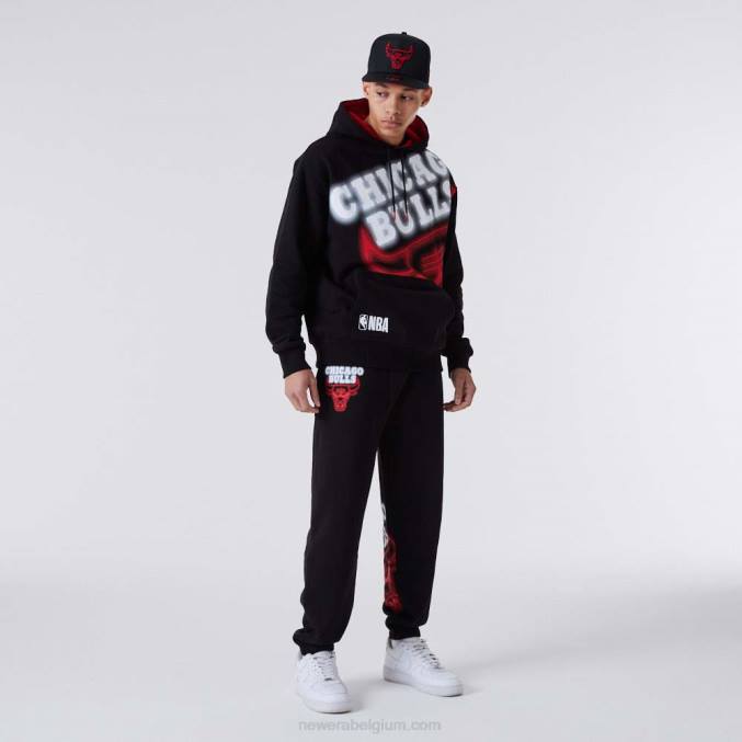 New Era Chicago Bulls neon zwarte joggingbroek BT242592