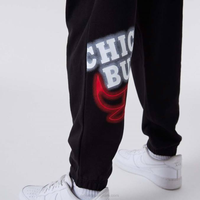 New Era Chicago Bulls neon zwarte joggingbroek BT242592