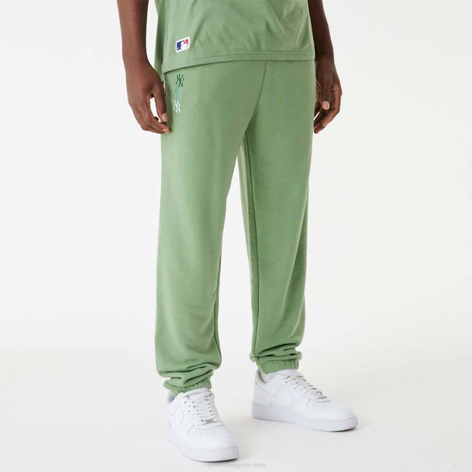New Era New York Yankees MLB gestapelde groene joggingbroek met logo BT242587