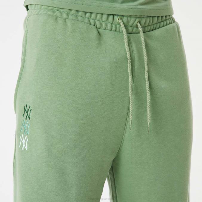 New Era New York Yankees MLB gestapelde groene joggingbroek met logo BT242587
