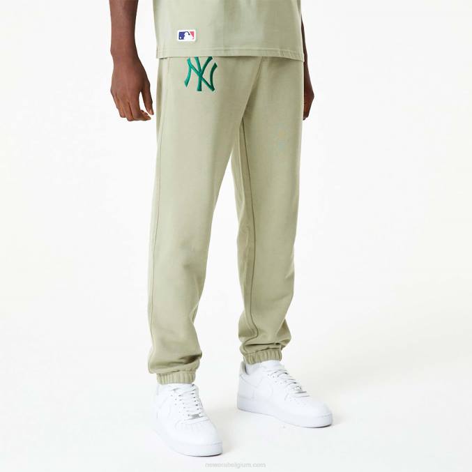 New Era New York Yankees mlb gewassen kaki joggingbroek met geborduurd logo BT242624