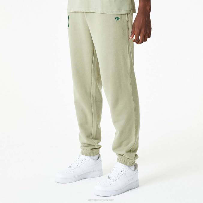 New Era New York Yankees mlb gewassen kaki joggingbroek met geborduurd logo BT242624