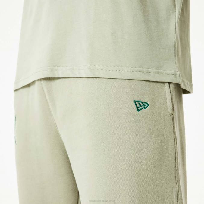 New Era New York Yankees mlb gewassen kaki joggingbroek met geborduurd logo BT242624