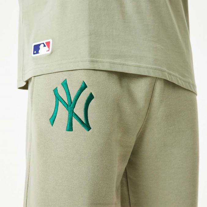New Era New York Yankees mlb gewassen kaki joggingbroek met geborduurd logo BT242624