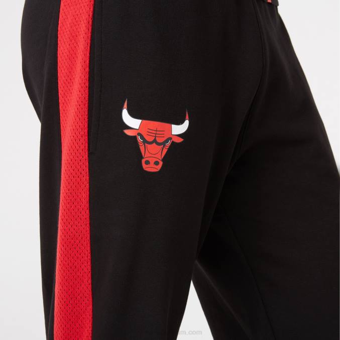 New Era chicago bulls nba team logo gestreepte zwarte joggingbroek BT242614