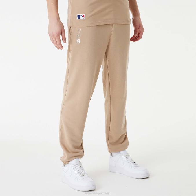 New Era detroit tigers mlb gestapelde bruine joggingbroek met logo BT242585