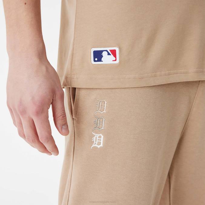 New Era detroit tigers mlb gestapelde bruine joggingbroek met logo BT242585