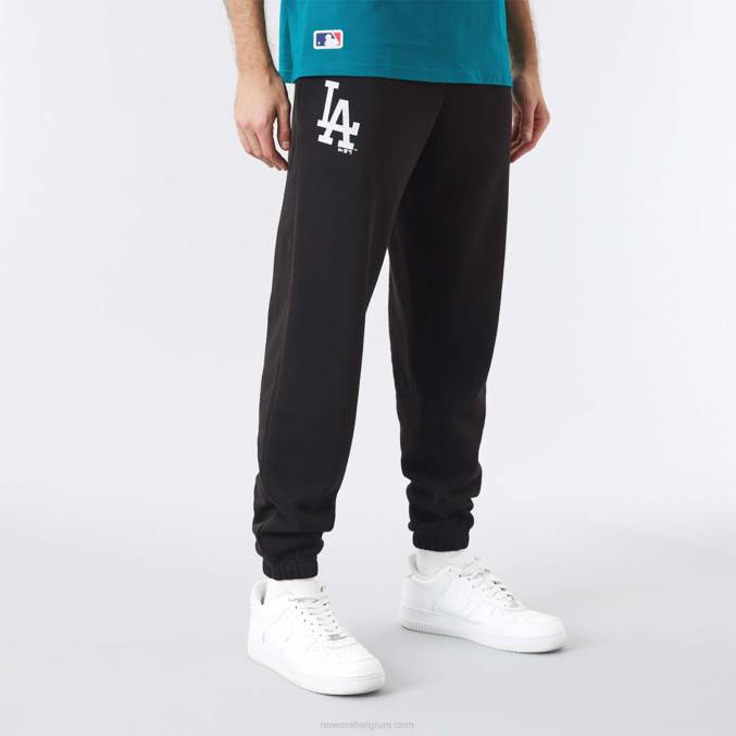 New Era la dodgers mlb team logo zwarte joggingbroek BT242600