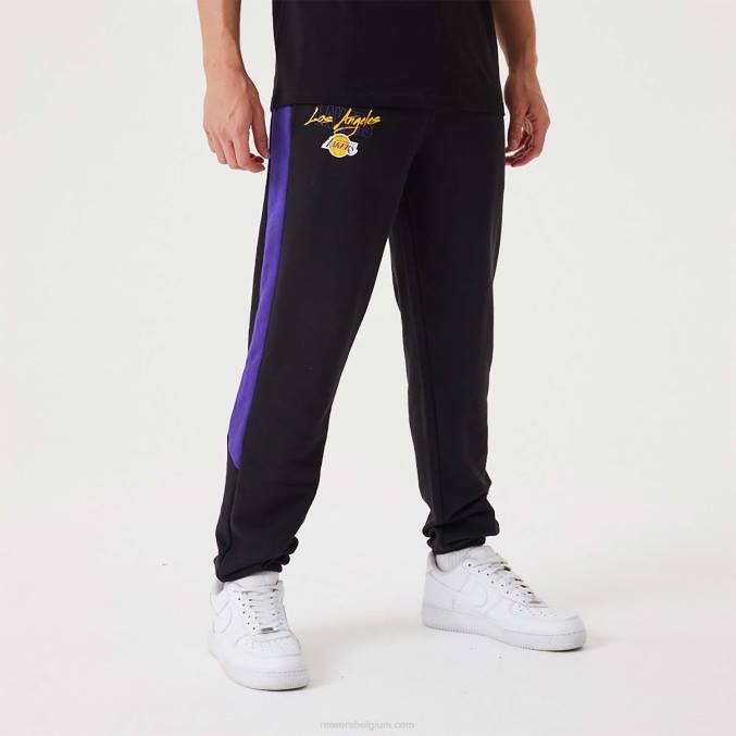 New Era la lakers nba script zwarte joggingbroek BT242611