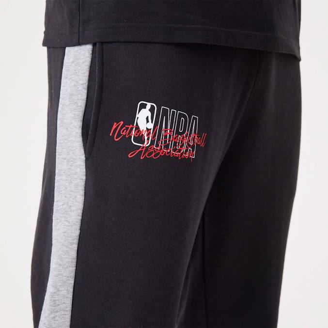 New Era nba logo script zwarte joggingbroek BT242601