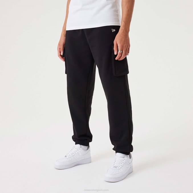 New Era zwarte cargo-joggingbroek BT242619