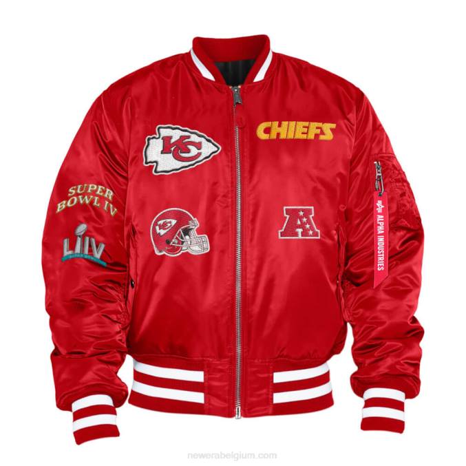 New Era Kansas City Chiefs x Alpha Industries rood omkeerbaar bomberjack BT242576