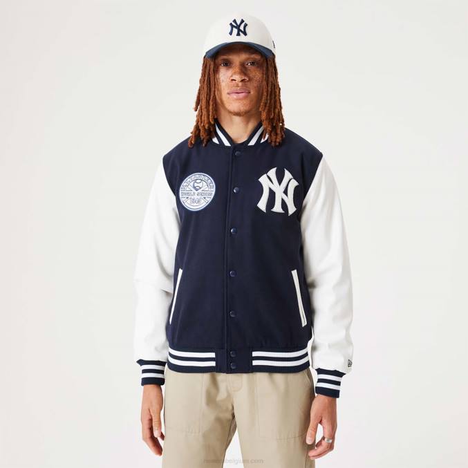 New Era New York Yankees MLB Heritage donkerblauw varsityjack BT242572