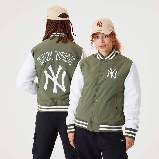 New Era New York Yankees mlb teamlogo medium groen bomberjack BT242565