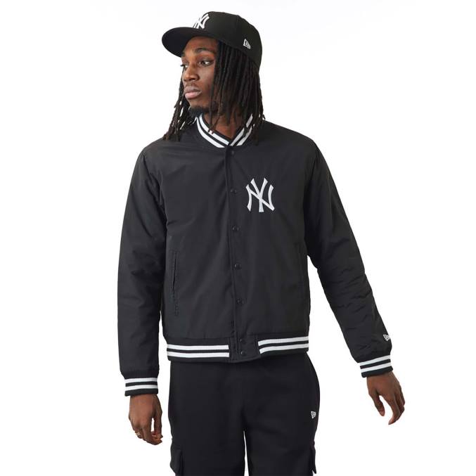 New Era Zwart bomberjack met New York Yankees-teamlogo BT242584