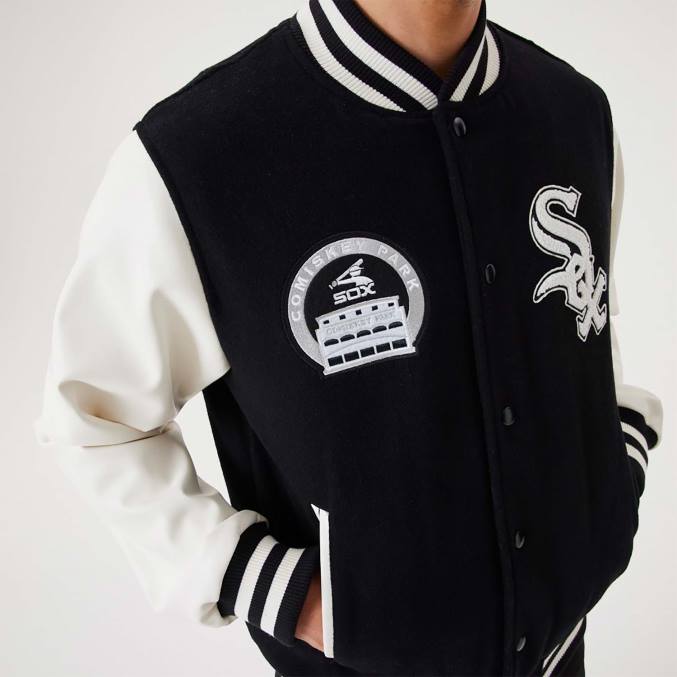 New Era chicago white sox mlb erfgoed zwart varsity-jack BT242567