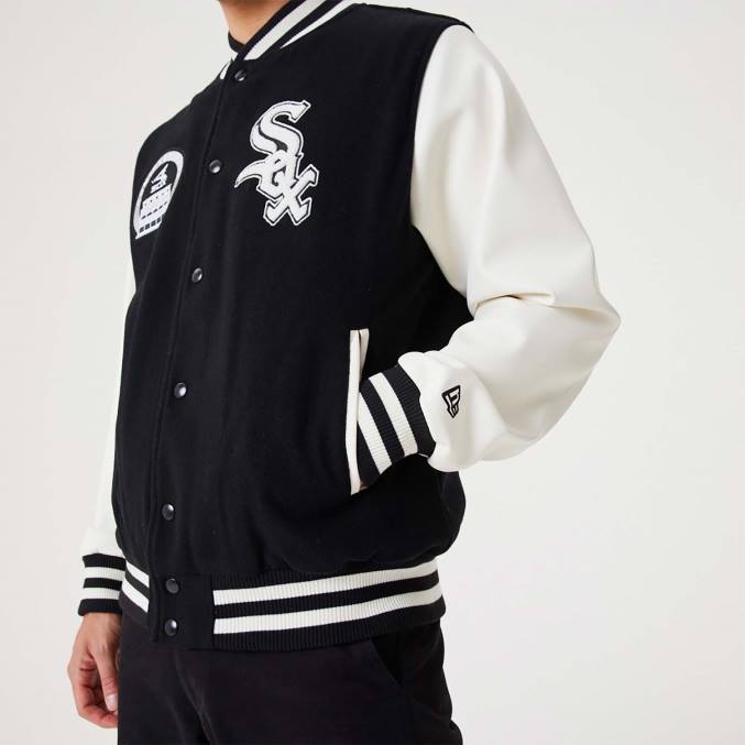 New Era chicago white sox mlb erfgoed zwart varsity-jack BT242567