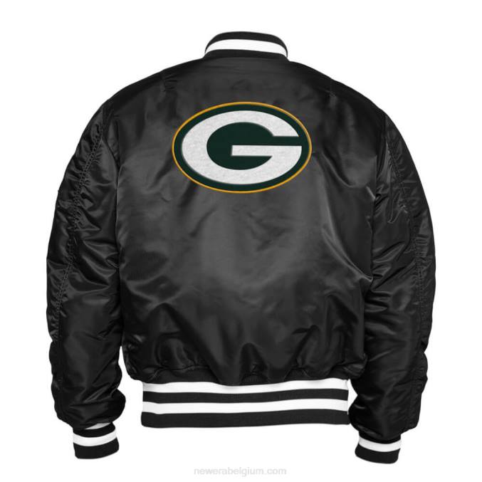 New Era groen bay packers x alpha industries zwart omkeerbaar bomberjack BT242579